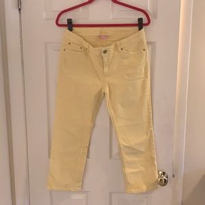 Like New Lilly Pulitzer Yellow Skinny Jeans.